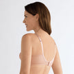 Back view #8723 Amoena® Ellen Wire-Free Bra Shown in Rose/Nude 
