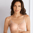Front view #8723 Amoena® Ellen Wire-Free Bra Shown in Rose/Nude