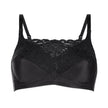 Front view #8725 Amoena® Isabel Camisole Wire-Free Bra Shown in Black