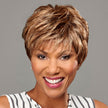 8/27/33H Medium brown with gold blonde, strawberry & auburn highlights