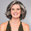 Front view #9104 Gabor® High Impact Wig shown in GL44-66SS Sugared Nickel