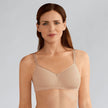 Front view #9116 Amoena® Mara T-Shirt Shown in Light Nude