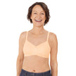 Front view #9116 Amoena® Mara T-Shirt Bra Shown in Peach