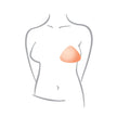 #9140 Triangular shaped partial providing additional fullness and a smooth shape across the whole breast.