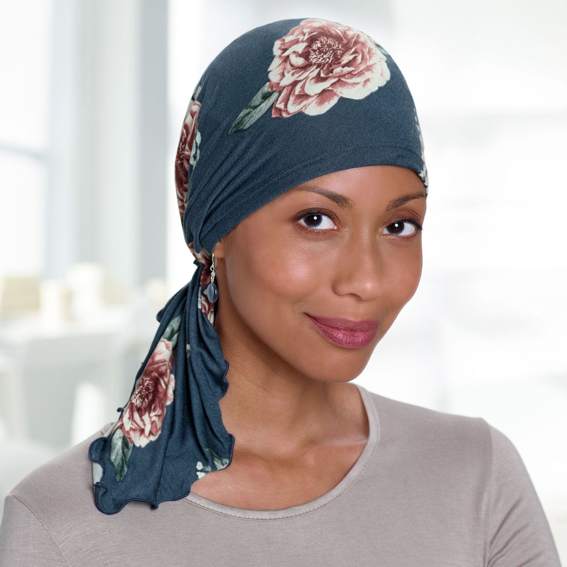 Bella Blue Rose Floral Scarf was ACS