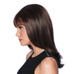 Side view #9358 Hairdo® Long with Layers Wig shown in R 435S+ Glazed Black Cherry