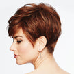 Side view #9361 Hairdo® Perfect Pixie Wig shown in R 3025S+ Glazed Cinnamon