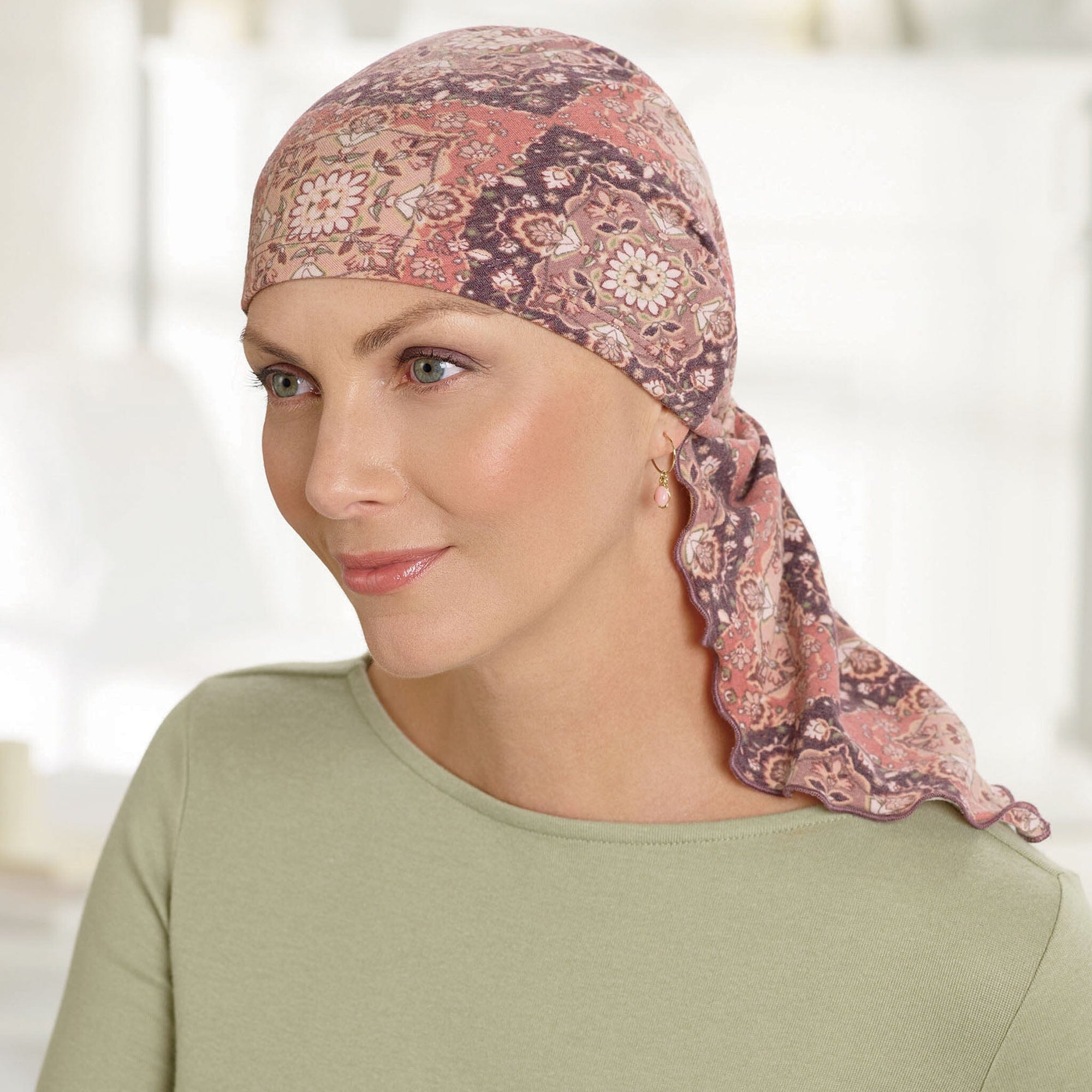 Bella Pink Fleur Paisley Scarf was ACS