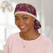 #9402 Print Scarfband Shown in Wine