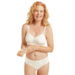 Amoena® Be Beautiful Wire-Free Bra Shown in Charming Off White with #9425 Be Beautiful Panty