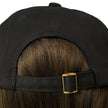 Back View #9441 Classic Wig with Navy Hat
