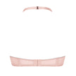 Amoena® Cherish Padded Wire-Free Bra Shown in Dreamy Pink/Light Grey-Back View-Halter Neck