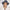 #9509 Printed Botanist Brim Hat in Navy/White Print