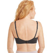 Back view #9597 Amoena® Mara Front Closure T-Shirt Bra Shown in Dark Grey
