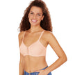 Front view #9597 Amoena® Mara Front Closure T-Shirt Bra Shown in Rose Nude