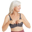 Amoena® Nancy Front Closure Bra Shown in Dark Grey