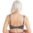 Amoena® Nancy Front Closure Bra  Shown in Dark Grey-Back View