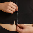 Detail View of Two-Way Zipper #9681 Slick Chicks™ Zip Front Cami Shown in Black