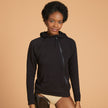 Front view #9684 Slick Chicks™ Accessible Hoodie Shown in Black 