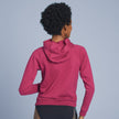 Back view #9684 Slick Chicks™ Accessible Hoodie Shown in Plum