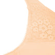 Amoena® Emma Wire-Free Bra Shown in Peach – Detail View