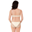 Amoena® Alina Panty and Alina Wire-Free Bra (#9734) Shown in Off-White Beige – Back View