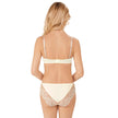 Amoena® Alina Panty and Alina Padded Wire-Free Bra (#9735) Shown in Off-White Beige – Back View