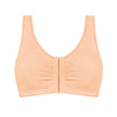 Front view #9765 Amoena® Fleur Wire-Free Bra shown in Nude