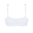 Back view #9765 Amoena® Fleur Wire-Free Bra shown in White