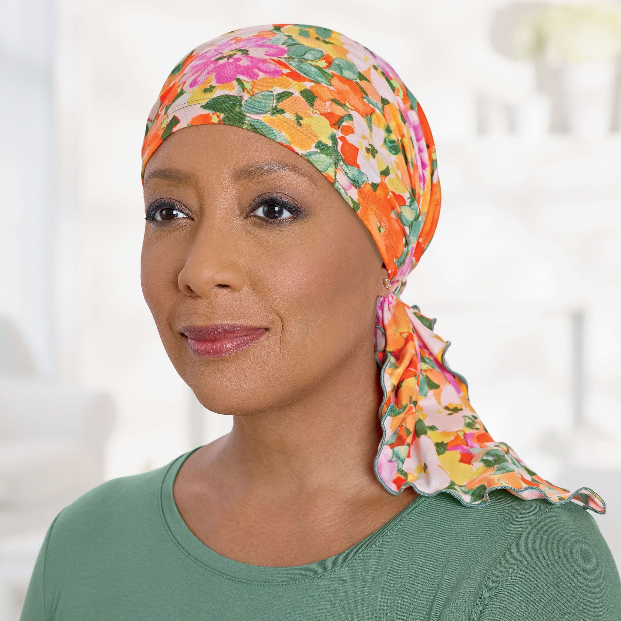 Bella Sage Floral Scarf was ACS