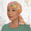 Front view #9780 Bella Sage Floral Scarf